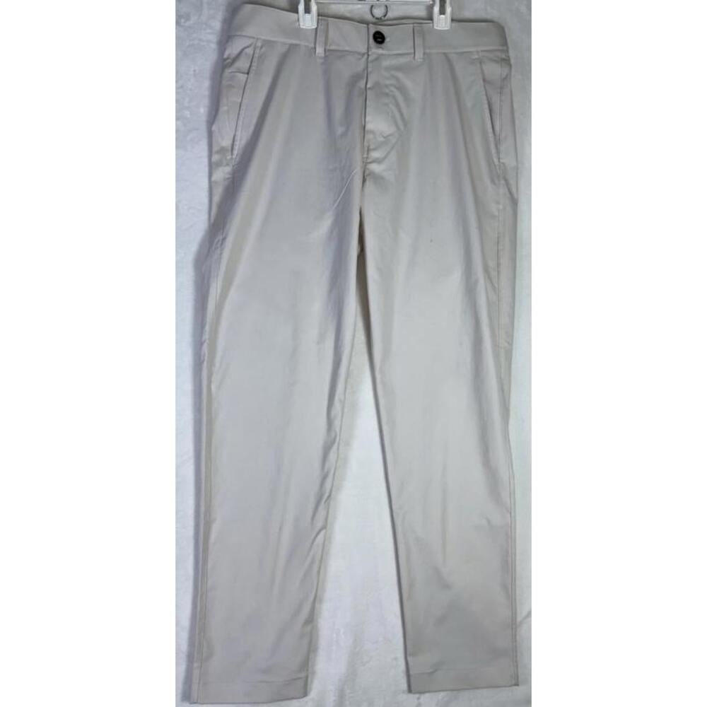 *FLAWS Lululemon Pants Men's 34x29 Off White Chino Preppy Classic Performance